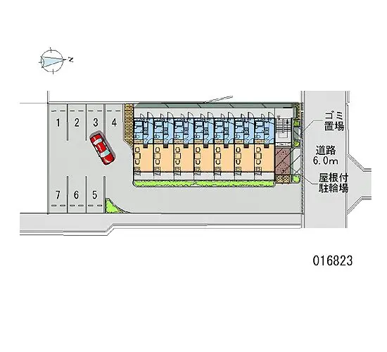 ★手数料０円★大阪市平野区加美北　月極駐車場（LP）